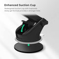 iOttie Easy One Touch Signature Dashboard & Windshield Universal Car Mount Phone Holder Desk Stand with Suction Cup Base and Telescopic Arm for