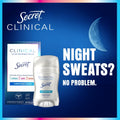 Secret Clinical Strength Antiperspirant Deodorant for Women, Waterproof, 3X Stress Protection, 72Hr Sweat & Odor Protection, PH Balancing
