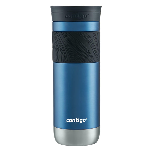 Contigo Byron Vacuum-Insulated Stainless Steel Travel Mug, 20oz - Leak-Proof Lid, BPA-Free, Blue Corn - Perfect Reusable Cup for Coffee or Water;