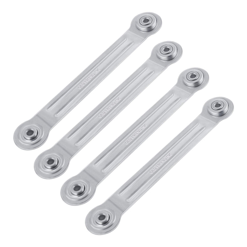 Glider Bearing Arm Bracket Replacement Hardware Rocker Parts - 7 Inch Length - 5-1/2 Inch Between Mounting Holes - 4-Pack 4 5-1/2"
