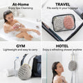 BAIMEI IcyMe Body Bath Sponge for Shower – Soft & Exfoliating, 2-Pack | Soft, Durable & Skin-Friendly Exfoliating Loofah Sponge, Easy To Grip,