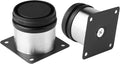 JIAKAI Pack of 4 Furniture Cabinet Adjustable Stainless Steel Round Kitchen Feet，Furniture Leg for DIY Furniture, Sofa Table Cabinets Shelves 50 x