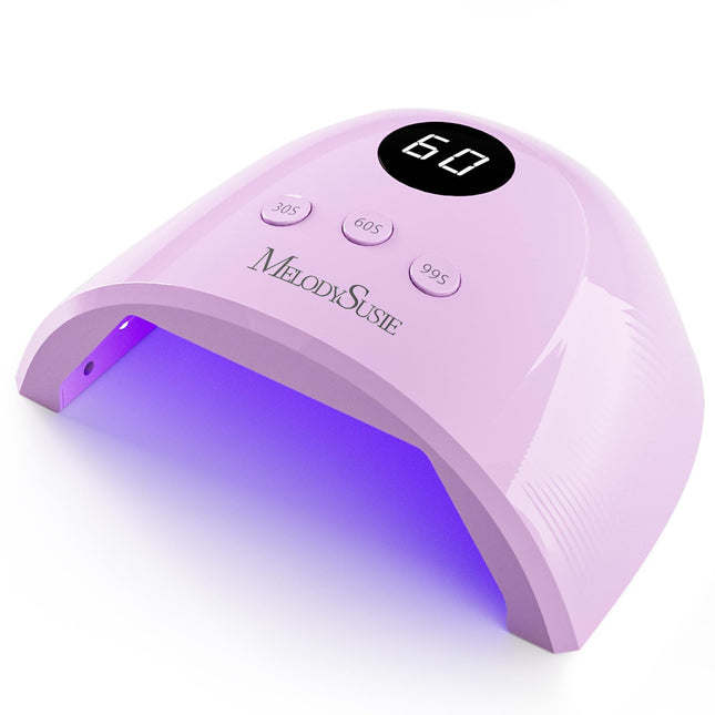 MelodySusie Compact Advanced UV LED Nail Lamp, P-Plus30F Nail Dryer with 3 Timers & Smart Sensor Cures All Gels, Especia