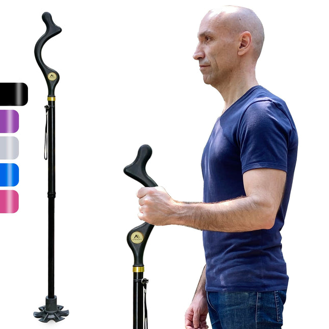 Walking Cane Foldable for Men & Women Seniors for Balance,Self Standing Folding 