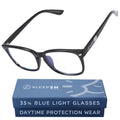 Sleep ZM Blue Light Blocking & Light Sensitivity Glasses with 14 Lens Types 23 Voyage Frame - Invisi Aid Clear Lens