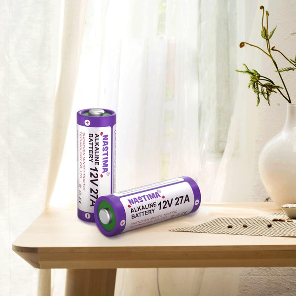 NASTIMA 12V 27A A27 Alkaline Battery, V27A LR27A MN27 L828 12V Battery (5-Pack)