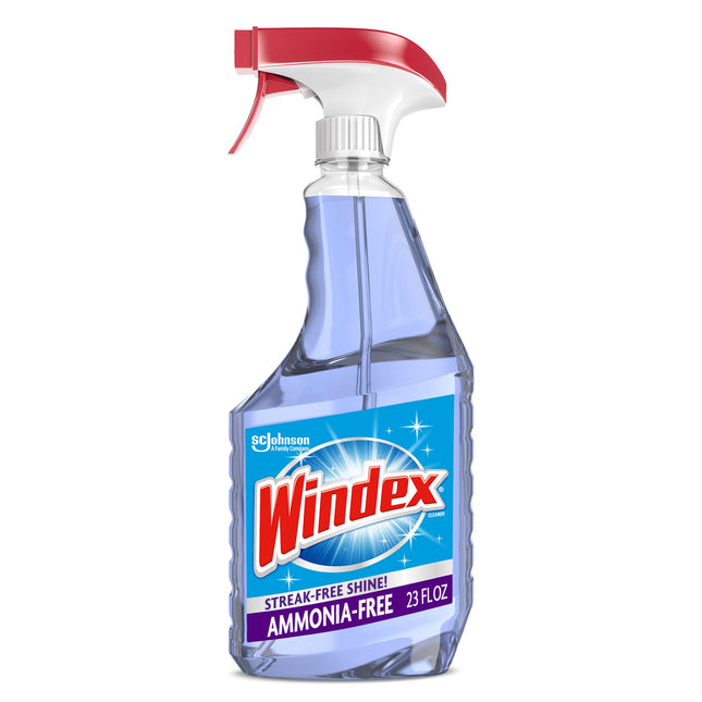 Windex Glass and Window Cleaner Spray Bottle, Ammonia Free, Bottle Made from 100