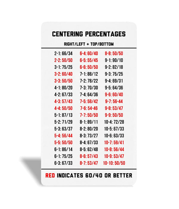 Legends Card Grading Centering Tool by Envy Born Games | Cleaning Cloth Kit Material for PSA - BGS 3.5 inches