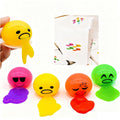 Vomiting Egg Slime Toy - Funny Prank Squeeze Stress Ball Puking Yolk, Novelty Fidget Relief Toy Gag Gift for Kids Adults, Christmas Stocking