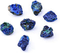 Wixine 1Pcs Natural Azurite Malachite Crystal Mineral Specimen Healing Stone 1-3cm
