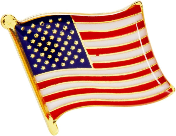 American Flag Lapel Pins for National Day, 4th of July, Veterans, Memorial Day, Political Events, Patriotic, USA Flag Pins for Suits, Backpacks &