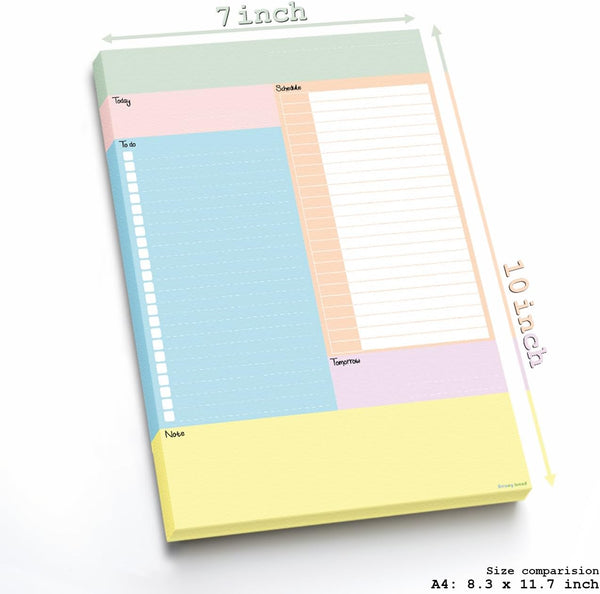 Week Planner Time Tracker to Do List Notepad Goal Setting Busy Life Checklist Time Management Organizer Work Life Balance 7" X 11" Premium 100Gsm