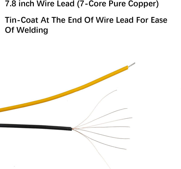 30pcs 12 Volt 3mm Warm White LED Lights Emitting Diodes Pre Wired 7.9 inch DC 12v LED Light Clear Lens Small LED Lamps 3mm Solid Light [04] Warm
