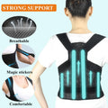 WEEOATAR Upper Back Support Posture Corrector Strap Posture Trainer, Breathable, Easy to Wear with Magic Sticker Back Brace to Improve Posture for