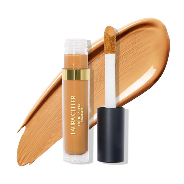 LAURA GELLER NEW YORK the Ideal Fix Concealer - Golden Medium - Buildable Medium to Full Coverage Liquid Concealer - Covers under Eye Dark Circles