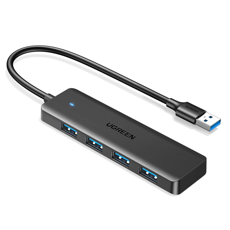 UGREEN USB 3.0 Hub, 4 Ports USB a Splitter Ultra-Slim USB Expander for Mouse, Keyboard, Flash Drive, U Disk, Printer Compatible with Laptop,