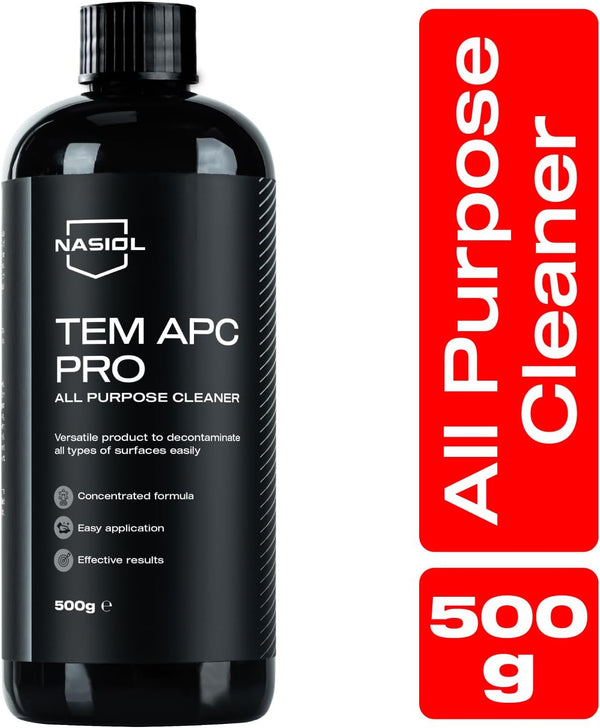 Nasiol Tem Apc Pro Car Interior All Purpose Cleaner-500 Gr-Seat, Roof, Plastic, Upholstery, Tire Cleaning, Detailing, Super Strong Stain Remover,