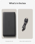 Mophie Powerstation 2023 with PD Power Bank - 10,000 Mah Large Internal Battery, (2) USB-A Port and (1) 20W USB-C PD Fast Charging Input/Output