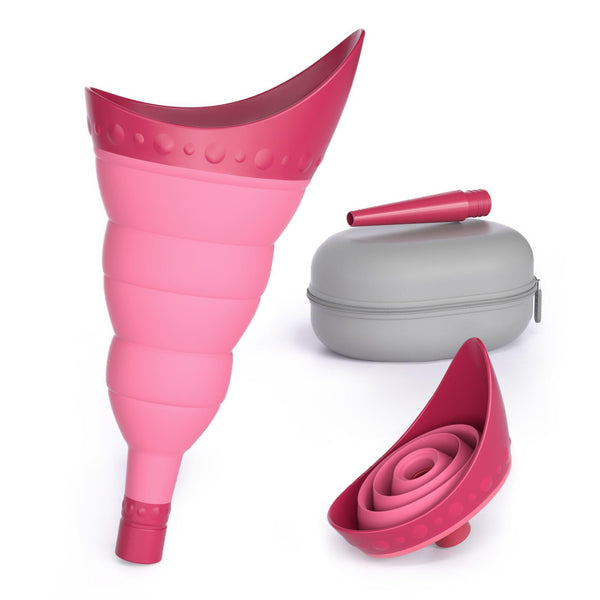 TRIPTIPS Pee Conch Foldable Female Urinal Device Portable Urinal for Women Pee Funnel for Women Travel, She Pee Cup for Women Stand to Pee Womens