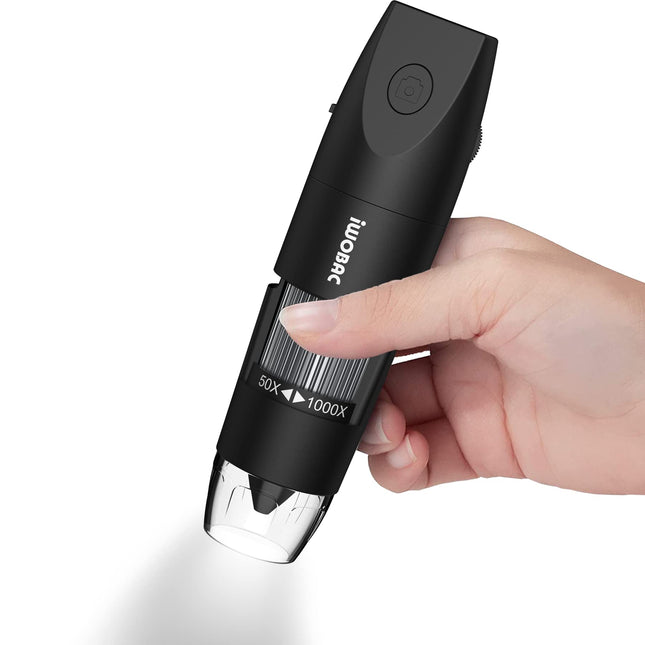 Digital Microscope Wireless Pocket Handheld USB Microscopes, 50X-1000X Zoom Fixed Focus HD Magnifier with Leds, Inspecti