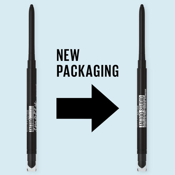 Maybelline Tattoo Studio Automatic Gel Pencil Waterproof Eyeliner, Blendable, Smudge Resistant, Matte Eyeliner for up to 36HR Wear, Expressotini