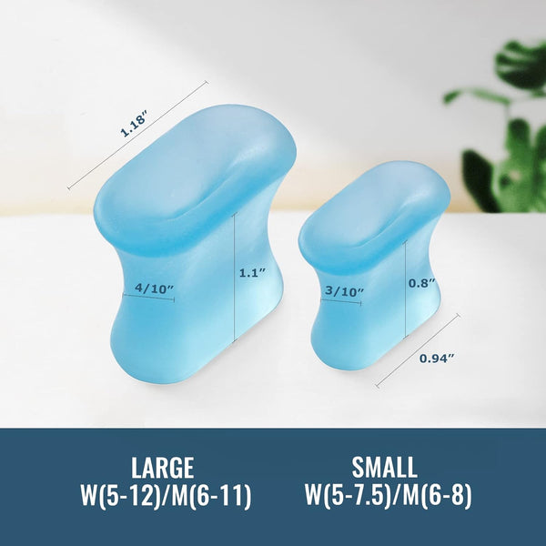 Welnove Upgraded Gel Toe Separators â 12-Pack Bunion Pads â Toe Spacers for Straightening Overlapping Toes, Bunions, Calluses â Soft Silicone