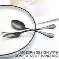 Set of 12, Stainless Steel Dinner Forks and Spoons Silverware Set, Heavy-Duty Forks (8 Inch) and Spoons (6.7 Inch) Cutlery Set, Dishwasher Safe