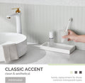 Bathroom Rinsing Cup, Angle Simple Frosted Glass Tumbler Cup, Toothbrush and Toothpaste Holder Drinking Glasses Glassware