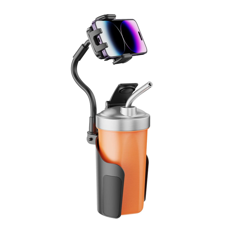 Cup Holder Phone Mount for Car, Universal 360Â° Adjustable Gooseneck Cell Phone Cup Holder Expander for Car Truck Compatible with Iphone Samsung &