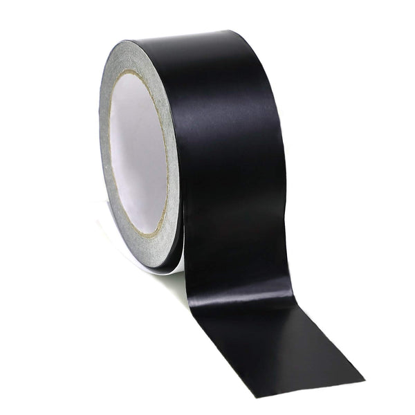 Black Aluminum Foil Tape High Temp Heavy Duty Adhesive HVAC Sealing Hot Cold Air Duct Tape for Pipe Metal Repair (2 IN x 64 FT 3.9 Mil) Black 2