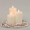 ANGELLOONG Flickering Flameless Candles with Remote, Real Wax Battery Operated Candles with Timer, Fake LED Pillar Candles for Wedding Holiday