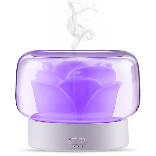 Essential Oil Diffuser Humidifier 2-in-1 Cool Mist Aromatherapy Diffuser with 7 Colors Night Lights Waterless Auto-Off Humidifier for Home Bedroom