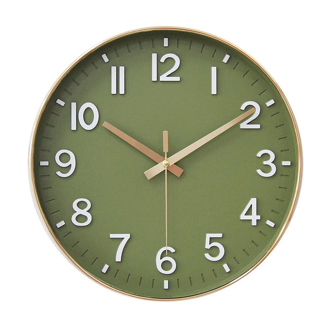 HZDHCLH Wall Clocks Battery Operated,12 inch Silent Non Ticking Modern Wall Clock for Living Room Bedroom Kitchen Office