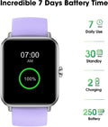 Smart Watch Fitness Tracker No APP No Phone Needed, Step Counter Watch light Purple