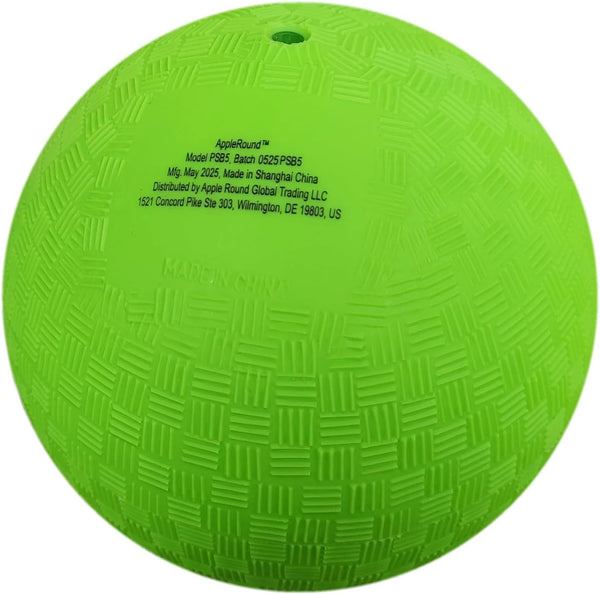 AppleRound 8.5-inch Dodgeball Playground Balls, Pack of 4 Balls with 1 Pump, Official Size for Dodge Ball, Handball, Camps and Schools Multicolor