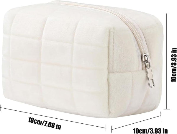 Makeup Cosmetic Bag Small Checkered Pouch Make up Purse Bag Y2K Accessories