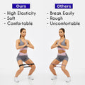 Exercise Resistance Bands for Working Out Set of 5 for Women and Men, Stretch Bands for Exercise, Physical Therapy, Arms Legs Workout, Stretching,