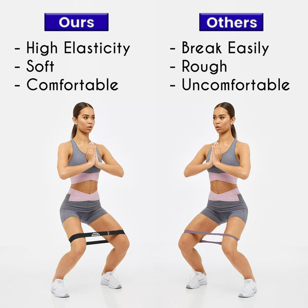 Exercise Resistance Bands for Working Out Set of 5 for Women and Men, Stretch Bands for Exercise, Physical Therapy, Arms Legs Workout, Stretching,