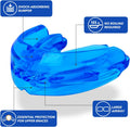 Mouth Guard Sports Youth Adult,Mouth Guard for Braces Soft,No Boiling Blue/Strapless