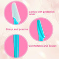 HFATMOS Eyebrow Razor, Face Razors for Women Men Multipurpose Exfoliating Face Shaver Facial Hair Removal Tools Eyebrow Trimmer with Protective