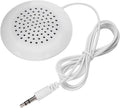 ASHATA Portable Pillow Speaker, Mini Stereo Speaker with 3.5mm Aux Plug for MP3 Phone, CD Player, etc (White)