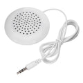 ASHATA Portable Pillow Speaker, Mini Stereo Speaker with 3.5mm Aux Plug for MP3 Phone, CD Player, etc (White)