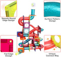 Magnetic Tiles,125 Piece Pipe Magnetic Blocks for Toddlers, 3D Clear Magnets Toys, STEM Toy Children Magnetic Tiles Building Set for Kids Boys