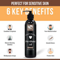 The Henna Guys 8 Fl. Oz Pre-Shave & Beard Conditioning Oil for Men, Sandalwood Scent, with Jojoba, Argan, & Marula Oils, Free from Ammonia,