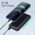 [2 Pack]Portable Charger Power Bank 10000mAh,Slimmer USB C in&Out Fast Charging Portable Phone Charger,Travel Essentials Backup External Battery