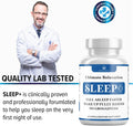 Relaxation Sleep Aid, Natural Non-Habit Forming, Sleep Supplement Developed to Support for Longer & Better Sleep, Chamomile, Magnesium, Melatonin,