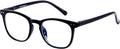 ANDWOOD Blue Light Blocking Glasses Women Men Computer Small Face Clear Bluelight Blocker Eyeglasses Frame Square Black | Anti-blue Light Lenses