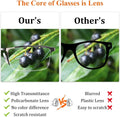 Reading Glasses for Men, 2.5 Blue Light Blocking Reading Glasses Metal Readers
