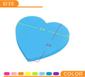 SIMONA Heart Shape Sticky Notes 3x3 in 8 Color Bright Colorful Sticky Pad 8 Bright Colors 8 Pads