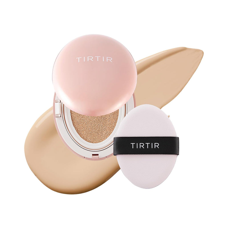 [*Mini Size*] TIRTIR All Cover Pink Cushion | Korean Cushion Foundation, (#21N Ivory, 0.15 Fl Oz) 0.15 Fl Oz (Pack of 1) 21N Ivory_New
